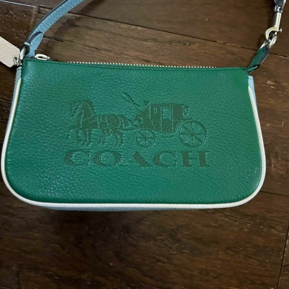 Coach- Nolita green colorblock handbag-NWT Retail $188 - Picture 2 of 12